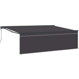  Skrovita tenda Antracit 450 × 350 cm Poliester i aluminij | Eponuda.ba