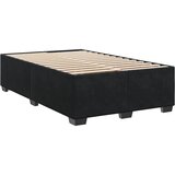  Krevet box spring s madracem crni 120 x 190 cm baršunasti | shoptok.hr
