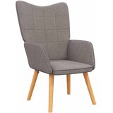  Stolica za opuštanje s osloncem za noge od tkanine smeđesiva | shoptok.hr