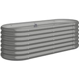 Furnova Visoka greda iz prašno premazanega jekla 114x40x36 cm siva, (21920933) | Shoptok.si