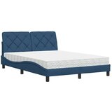  Krevet s madracem plavi 140 x 190 cm od tkanine | shoptok.hr