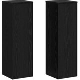  Stalak za biljke 2 pcs Crni hrast 25 x 25 x 80 cm | Eponuda.ba