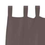 vidaXL Zavjese sa zavjesama 2 pcs Tamno smeđa 245 x 140 cm Poliester | shoptok.hr