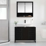  Kupaonski ormarić za sudoper Crni hrast 80 x 33 x 60 cm | shoptok.hr