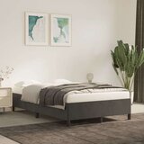 vidaXL Okvir kreveta tamnosivi 120 x 190 cm baršunasti | shoptok.hr