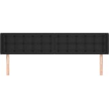  Uzglavlje s ušima crni 163x16x78/88 cm od umjetne kože | shoptok.hr