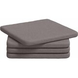  Jastučići za sjedenje 4 pcs Sivo-smeđa 40 x 40 x 3 cm tkanina | Eponuda.com