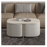 Hanah home set klub stolića, 2 dijela, bež Slike