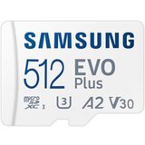 Samsung spominska kartica EVO Plus, micro SDXC, 512GB, 160mb/s U3, V30, A2, UHS-I, z adapterjem | Shoptok.si