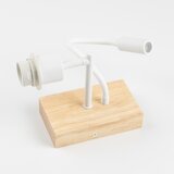  Brilagi - LED zidna lampa NUBILA WOOD 1xE27/25W/230V + LED/3W hrast/bela | Eponuda.com