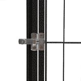  Ograda za pse s 38 panela crna 50 x 100 cm čelik obložen prahom | Eponuda.com