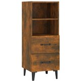  Komoda dimljeni hrast 34,5x34x90 cm konstruiran les, (20654424) | Shoptok.si