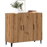vidaXL Komoda artisan hrast 90x34x80 cm inženirski les | Shoptok.si