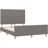  Za krevet s uzglavljem tamnosivi 140x200 cm od tkanine | shoptok.hr