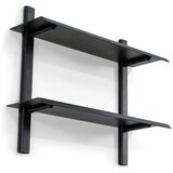 Spinder Design Črna večnivojska kovinska polica 60 cm Hola – | Shoptok.si
