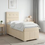  Boxspring krevet s madracem Krem 90 x 200 cm Tkanina | shoptok.hr