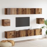 vidaXL 6 delni set TV omaric stari les iz inženirskega lesa | Shoptok.si