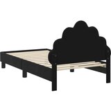  Otroški posteljni okvir z vznožjem Črna 80 x 160 cm Žamet, (5000104610) | Shoptok.si