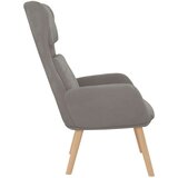  Stol za sproščanje svetlo siv žamet, (20935479) | Shoptok.si