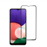 Blue Star 5D kaljeno staklo – za Samsung Galaxy A22 5G (potpuno ljepilo/case friendly) – crno | shoptok.hr