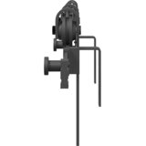 za klizna vrata 183 cm čelični crni Slike