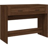 Maison Chic konzolna miza - miza ob steni rjav hrast 100x39x75 cm inženirski les, (21786145) Cene