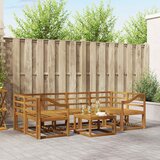  Set vanjskih sofa 7 kom. Prirodna Čvrsto drvo akacije | shoptok.hr
