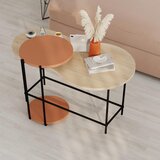Livetastic Klubska Miza Cuddle, Barva Hrasta, Oranžna | Shoptok.si