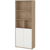 MID.YOU REGAL bela, barve hrasta | Shoptok.si