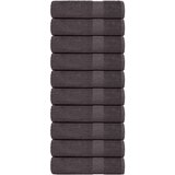 vidaXL Brisače za tuširanje 10kos FROGN antracit 70x140 cm 100% bombaž | Shoptok.si