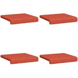  Jastučić za klupu 4 kom. Kord Crvena narančasta Dubina 35 cm | shoptok.hr