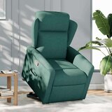  Naslonjač na podizanje od tkanine tamnozeleni | shoptok.hr