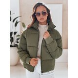 DStreet Kurtka damska zimowa krótka pikowana VIBEGIRL zielona | Shoptok.si