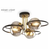  NALAN 19064 LUSTER 4*E27 CRNA/MESING | ePonuda.com