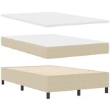  LED Box Spring Krevet Svijetlo siva i bijela. 120 x 190 cm Slike