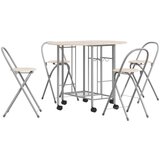 Furnova Zložljiva jedilna garnitura 5-delna MDF, (21955465) | Shoptok.si