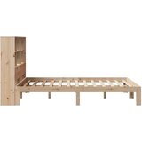  Krevet s regalom za knjige bez madraca 160x200 cm od borovine | shoptok.hr