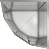  Kutni Sadič Srebrno 45 x 45 x 35 cm Pocinčani čelik | shoptok.hr