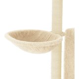  Penjalica za mačke sa stupovima za grebanje krem 96,5 cm | shoptok.hr