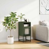vidaXL Nočna omarica olivno zelena 36x39x78 cm Hladno valjano jeklo | Shoptok.si
