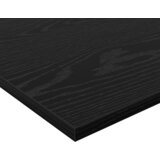 Polica za Knjige s policom 4 pcs Crna 100 x 40 x 1.5 cm Iverica | shoptok.hr
