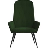  Stolica za opuštanje tamnozelena baršunasta | shoptok.hr