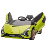 HOMCOM Otroški električni avto 12V z žarometi in glasbo, daljinskim upravljalnikom in hitrostjo 3-8 km/h, starost 3-5 let, 108x62x40cm, zelen, (20744851) | Shoptok.si