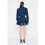 Trendyol X Sagaza Studio Blue Elastic Detailed Denim Dress | ePonuda.com