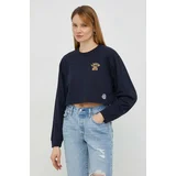 Levi's Majica z dolgimi rokavi ženski, mornarsko modra barva