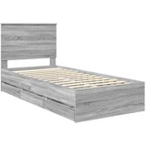  Okvir za krevet Siva Sonoma 90 x 190 cm Inženjersko Drvo - Sivi hrast sonoma 90 x 200 cm | shoptok.hr
