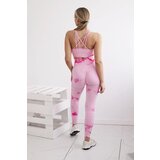 Kesi Włoski Fitness set top + push up leggings pink + fuchsia | Shoptok.si