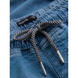 Ombre Men's denim shorts with rolled up leg - light blue | shoptok.hr