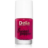 Delia Cosmetics Sweet Pepper Black Particles lak za nokte nijansa 05 Raspberry 11 ml