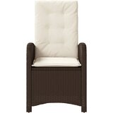  3-dijelni bistro set s jastucima smeđi od poliratana | shoptok.hr